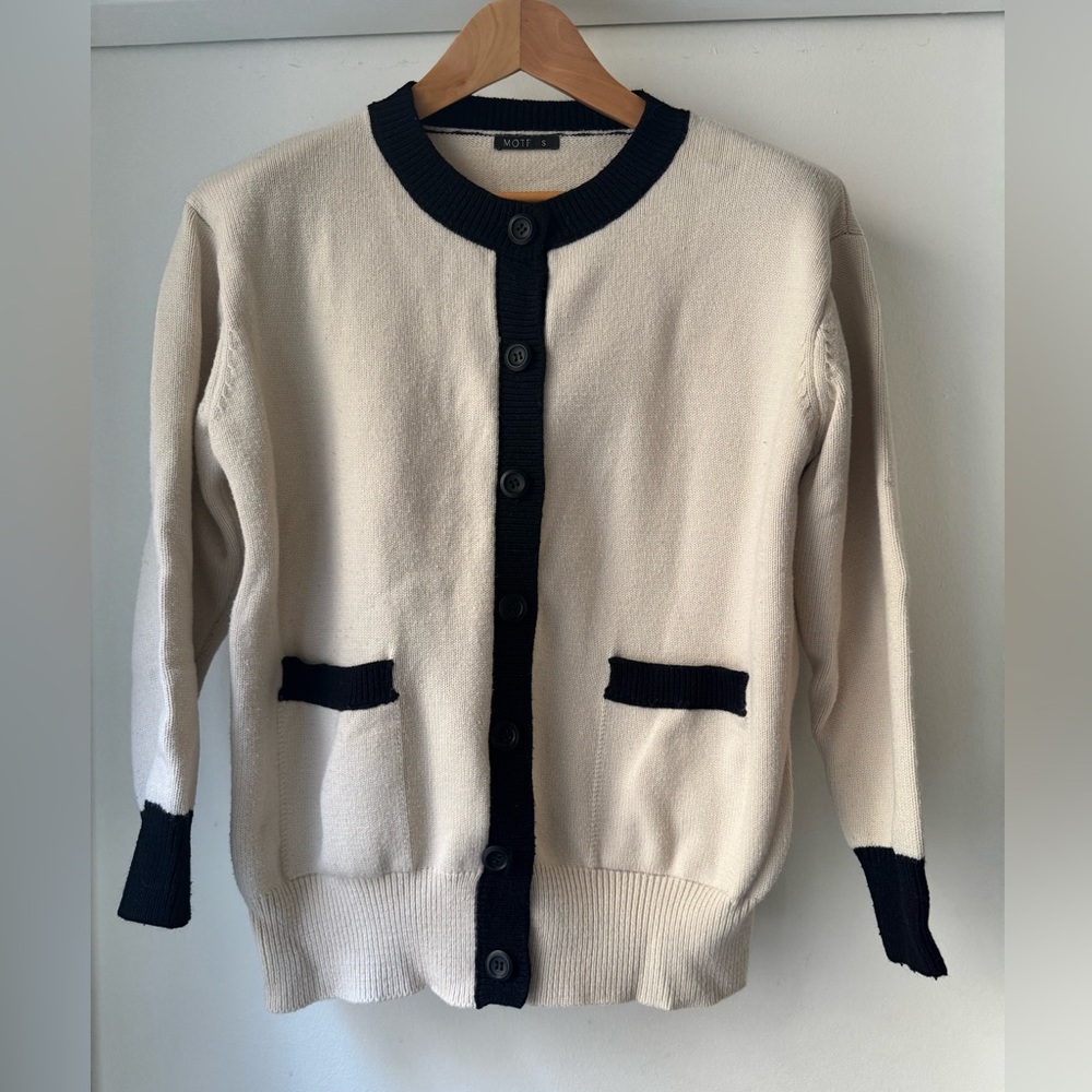 Motf |  Oversized Wool Blend Cardigan | Size: S